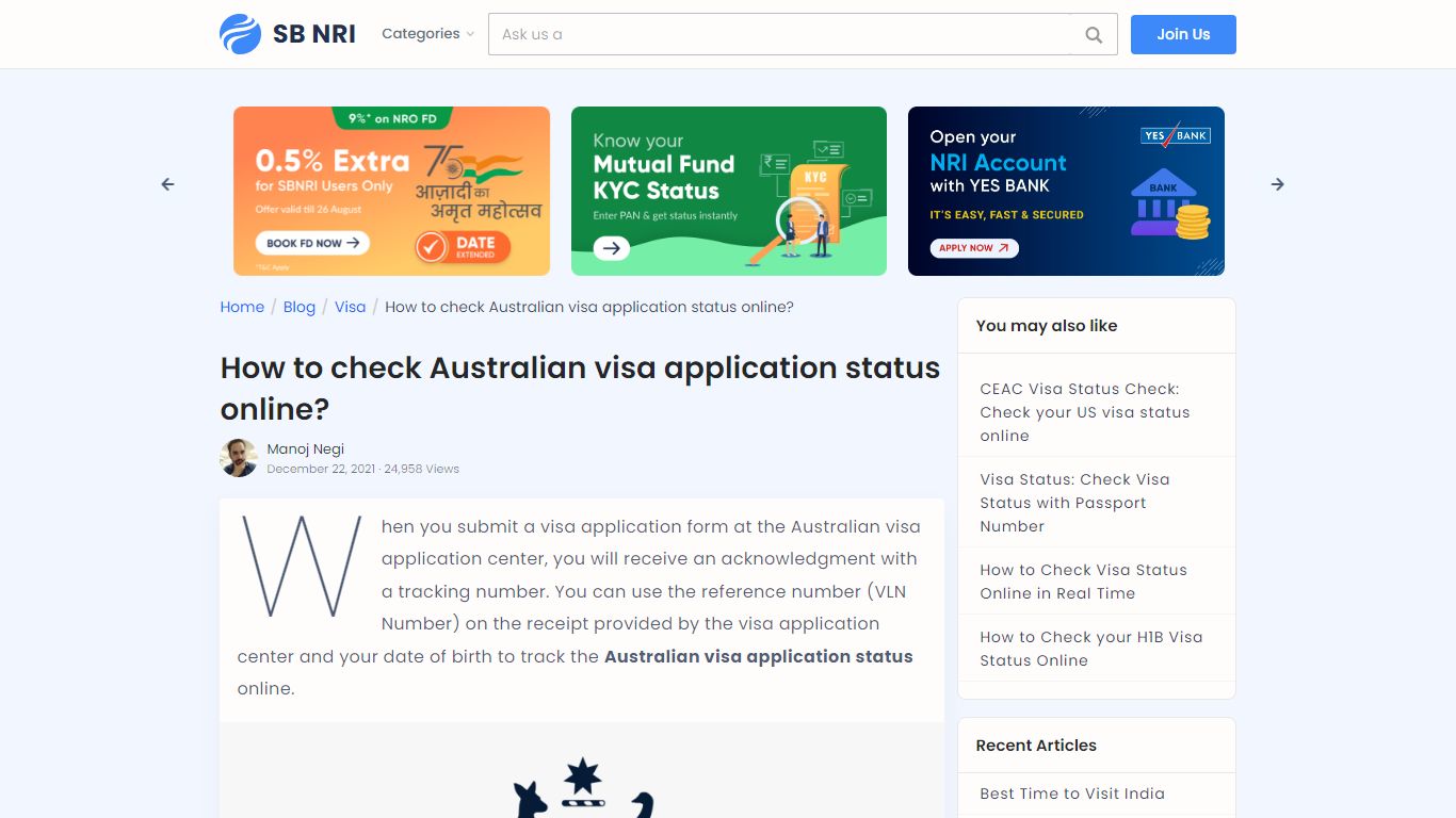 How to check Australian visa application status online? - SBNRI